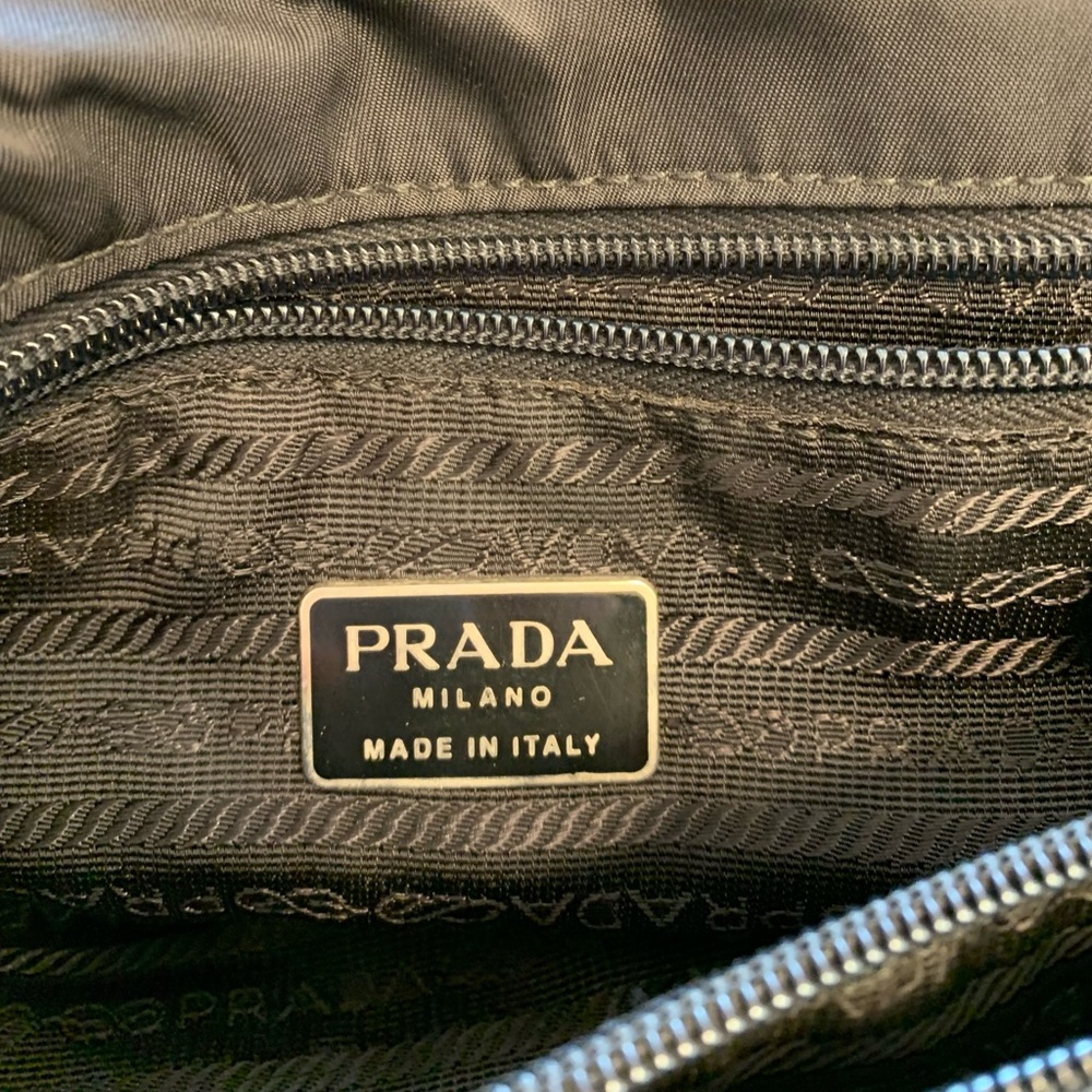 Authentic Prada tessuto nylon militaire bag/handbag/purse black - Picture 5 of 6